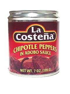 Picture of La Costena Chipotle Peppers in Adobo Sauce 7 oz. - Item No. 1349