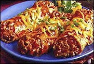 Picture of Quick Enchiladas Mexican Recipe - Item No. 210-quickenchiladas Picture of Quick Enchiladas Mexican Recipe - Item No. 210-quickenchiladas
