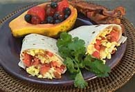 Picture of All-in-One Breakfast Burrito Recipe - Item No. 238-allinoneburrito Picture of All-in-One Breakfast Burrito Recipe - Item No. 238-allinoneburrito