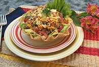 Picture of Quick and Crunchy Taco Salad Recipe - Item No. 377-quickcrunchytacosalad Picture of Quick and Crunchy Taco Salad Recipe - Item No. 377-quickcrunchytacosalad