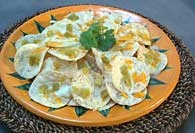 Picture of Cheesy Nachos with Chiles Recipe - Item No. 398-cheesynachos Picture of Cheesy Nachos with Chiles Recipe - Item No. 398-cheesynachos