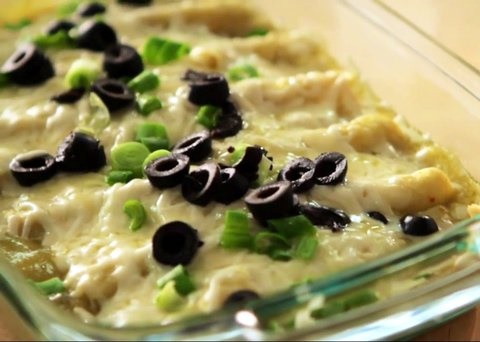 Picture of Chicken Enchiladas Suizas in Green Sauce Mexican Recipe - Item No. 543-chicken-enchiladas-suizas Picture of Chicken Enchiladas Suizas in Green Sauce Mexican Recipe - Item No. 543-chicken-enchiladas-suizas