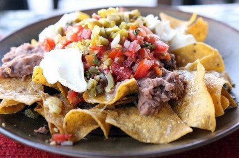 Picture of Super Nachos Mexican Recipe - Item No. 667-super-nachos Picture of Super Nachos Mexican Recipe - Item No. 667-super-nachos